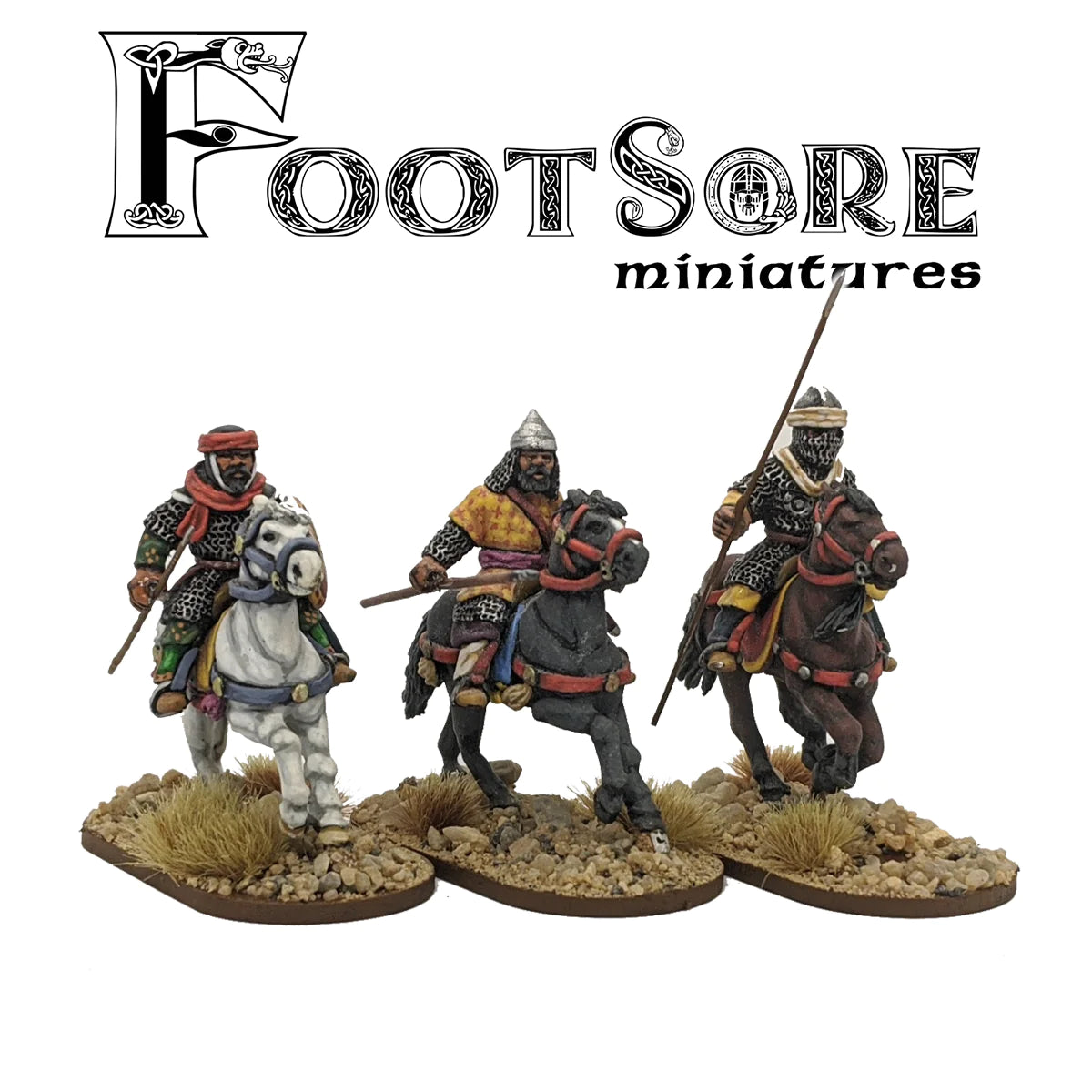 Arab Heavy Cavalry #1 4 Figures Barons War Outremer