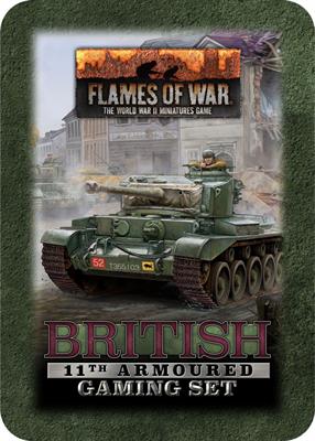 Flames of War British 11th Armoured Gaming Set