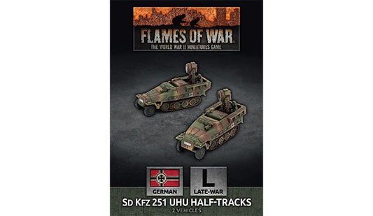 FOW German Sd Kfz 251 Uhu Half-tracks (x2)