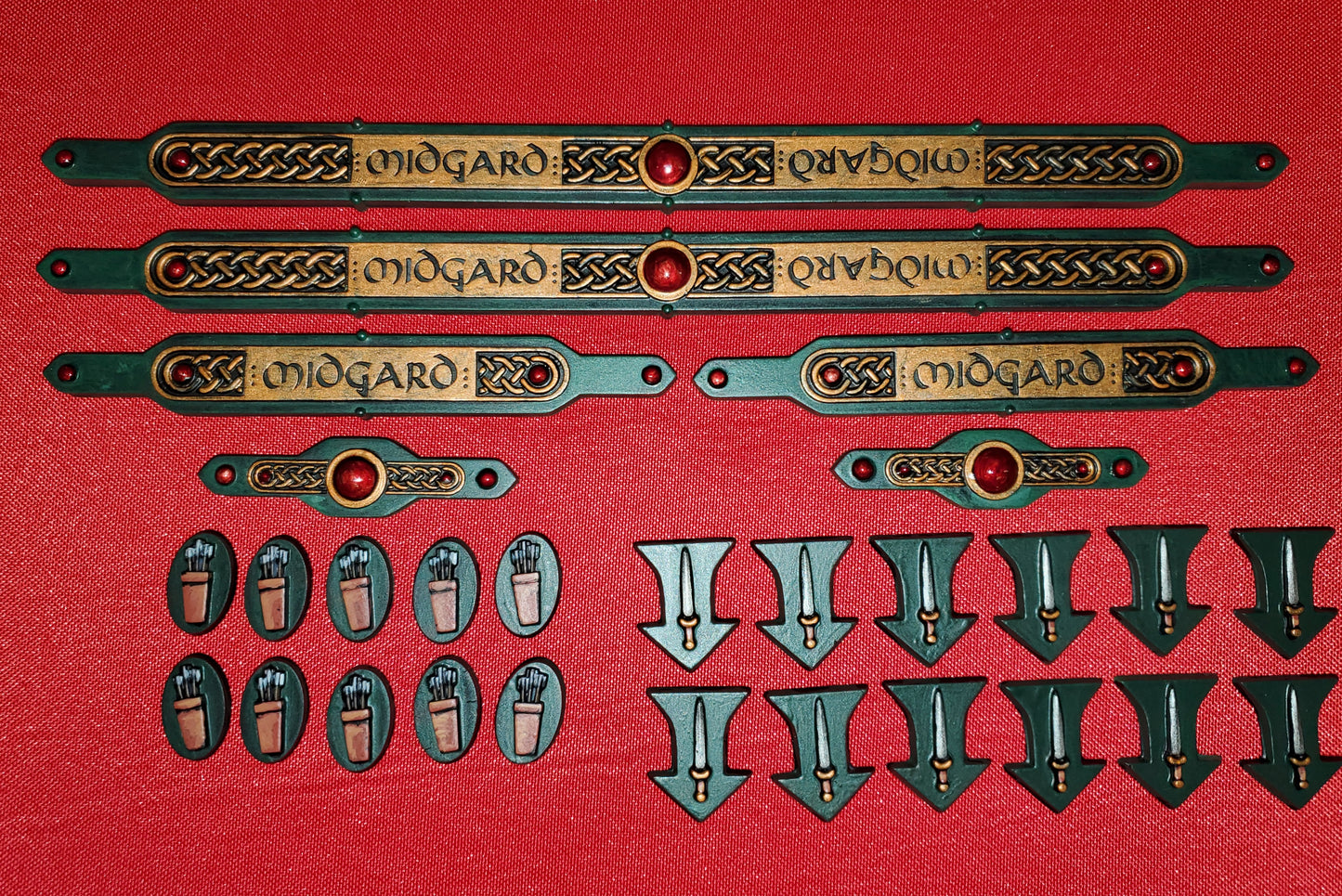 Midgard Heroic Battles Rulers and Tokens Hand Painted Resin 28mm Wargame