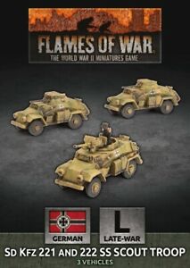 FOW German SD Kfz 221 & 222 Scout Troop