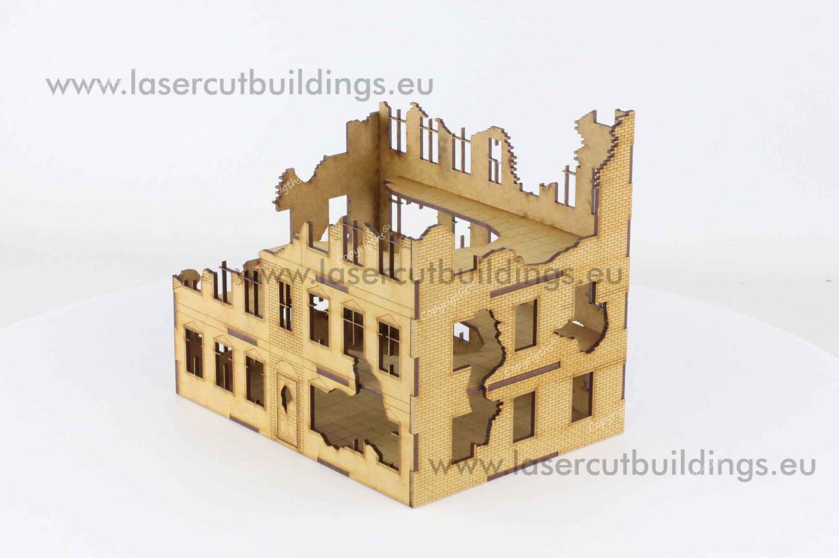 Tenement Brick House I, Destroyed Version 28mm