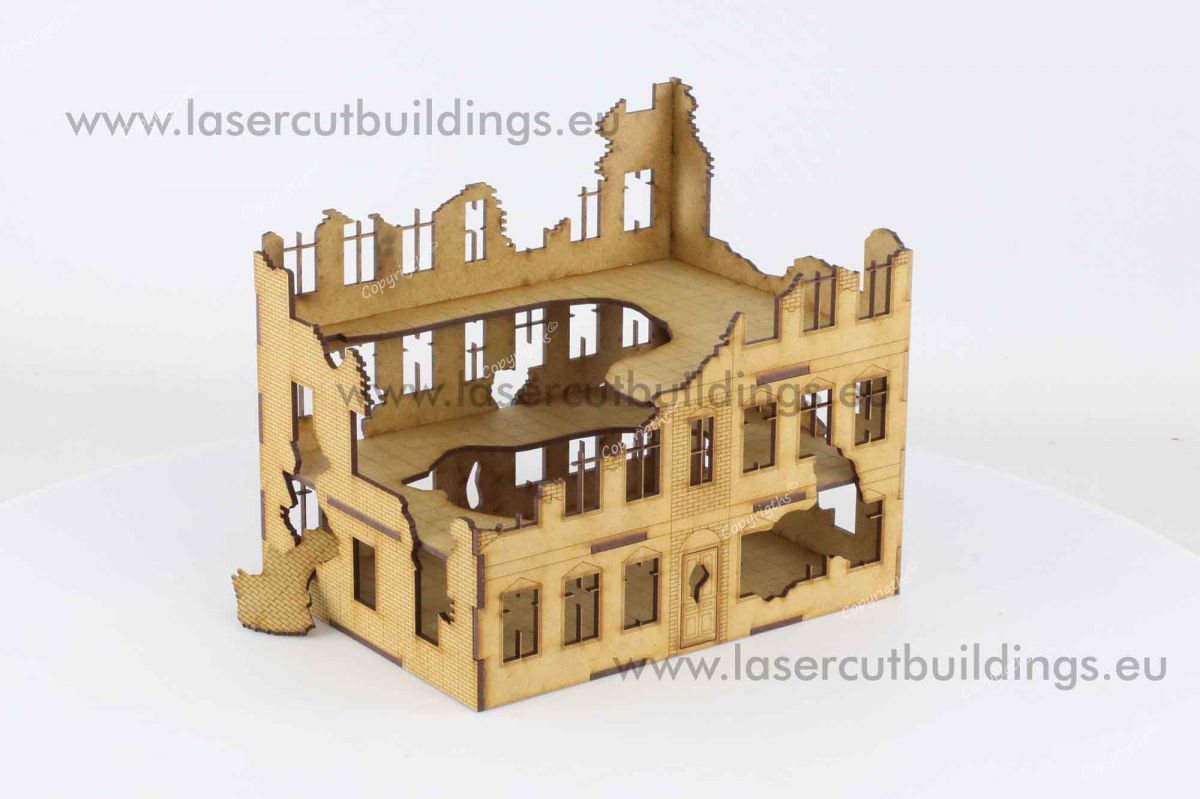 Tenement Brick House I, Destroyed Version 28mm