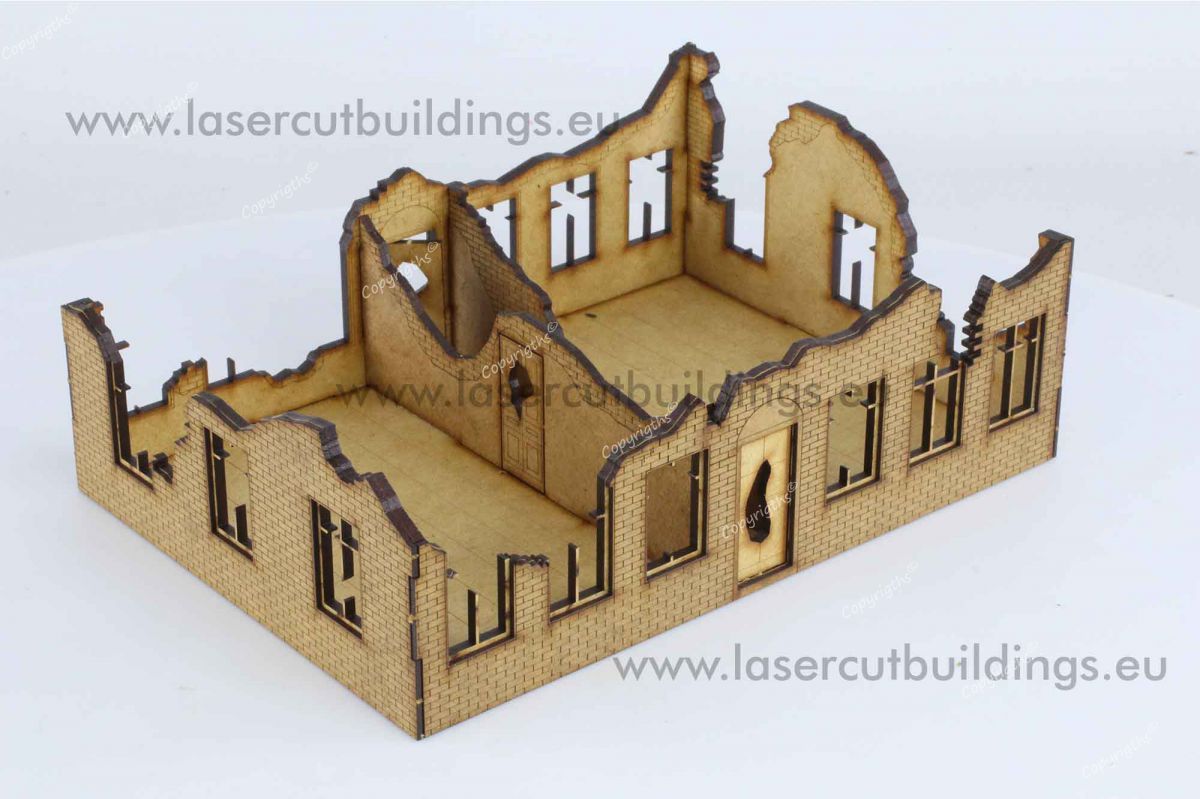 Townhouse 2nd Generation - One-Story Ruin 28mm