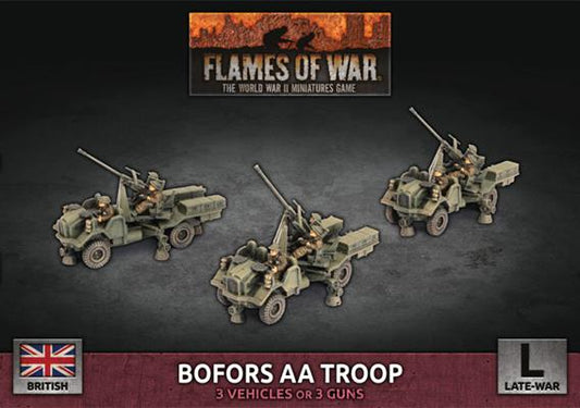 FOW British Bofors AA Troop (3x)