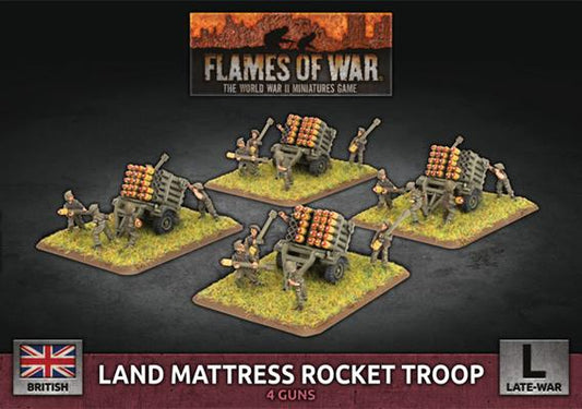 FOW British Land Mattress Rocket Troop (4x)
