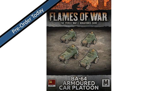 FOW Soviet BA-64 Armoured Car Platoon