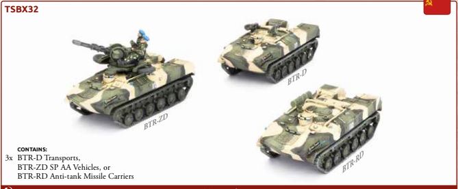 WWIII: Team Yankee Soviet BTR-D Platoon (x3)
