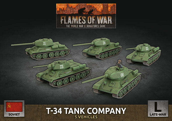 FOW Soviet T-34 Tank Company