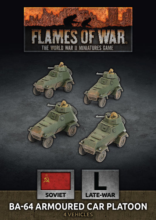 FOW Soviet BA-64 Armoured Car Platoon