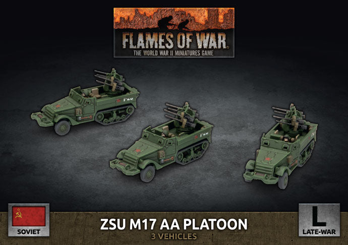 FOW Soviet ZSU M17 Anti-Aircraft Platoon