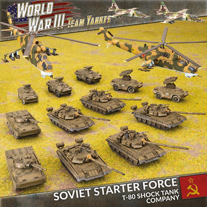 WWIII: Team Yankee Soviet T-80 Shock Company Starter Force