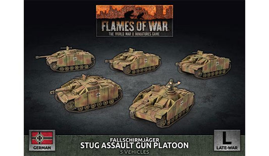 FOW German Fallschirmjager StuG Assault Gun Platoon