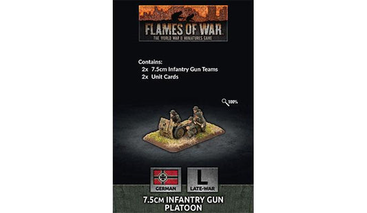 Flames of War German 7.5cm Infantry Gun Platoon