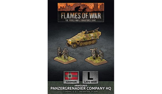 FOW German Armoured Panzergrenadier Company HQ