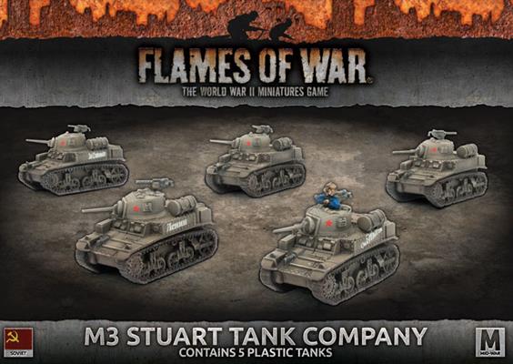 FOW Soviet M3 Stuart Tank Company Mid-War