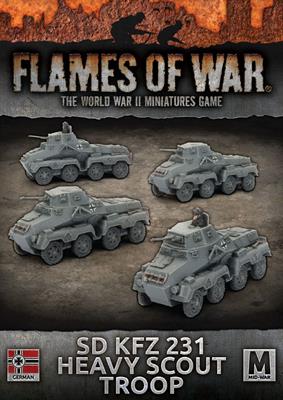 FOW German Cross Sd Kfz 231 Heavy Scout Troop