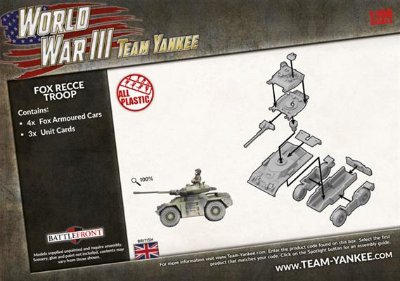 WWIII: Team Yankee British Fox Recce Troop