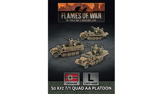 FOW German SdKfz 7/1 Quad AA Platoon