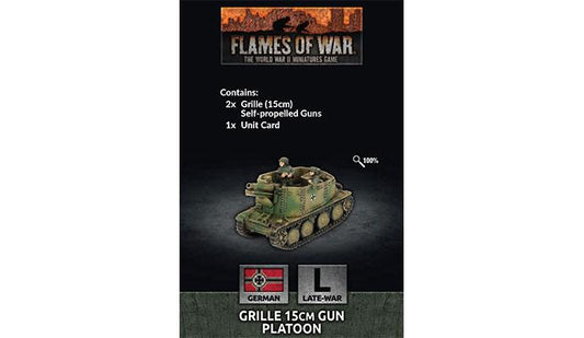 Flames of War German Grille 15cm Gun Platoon