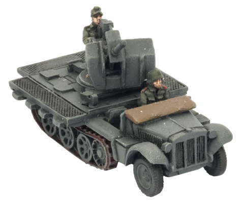 FOW German Cross Sd Kfz 10/4 Light AA Platoon