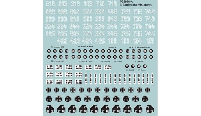 WWIII: Team Yankee Decal Set