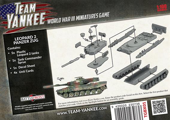 WWIII: Team Yankee West German Leopard 2 Panzer Zug