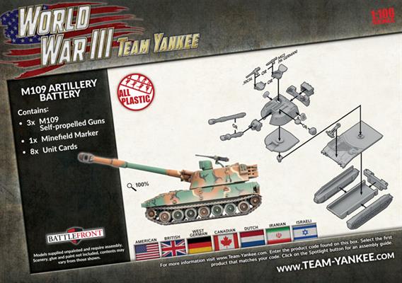 WWIII: Team Yankee American M109 Field Artillery Battery