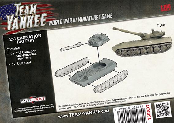 WWIII: Team Yankee Soviet 2S1 Carnation Battery