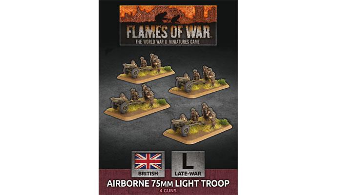FOW British Airborne 75mm Light Troop British