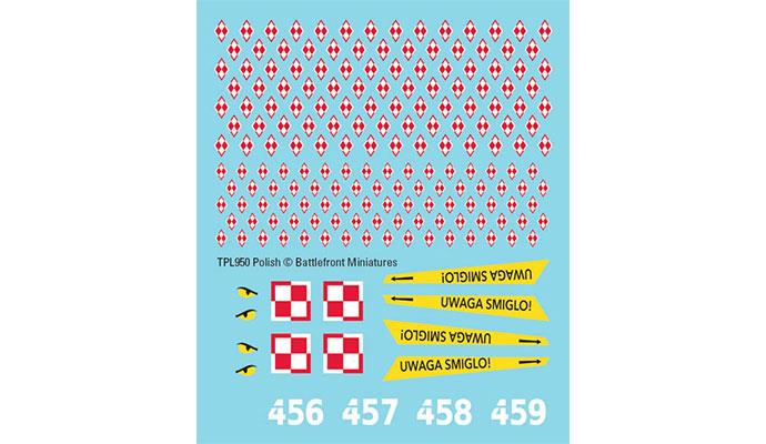 WWIII Team Yankee WARSAW PACK Decals