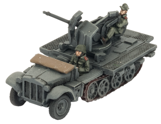 FOW German Cross Sd Kfz 10/4 Light AA Platoon