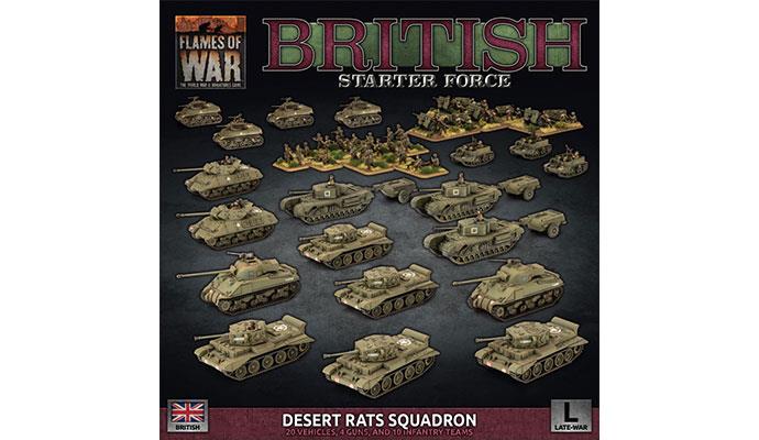 FOW British Starter Force Desert Rats Squadron Army Deal