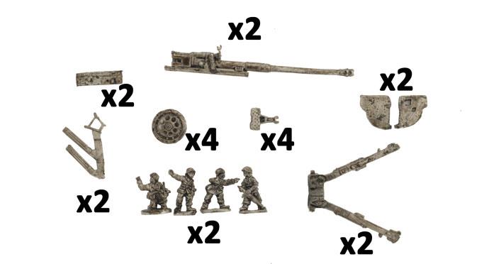 Flames of War German 8.8cm PaK43 Tank Hunter Platoon