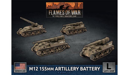 FOW American M12 155mm Artillery Battery