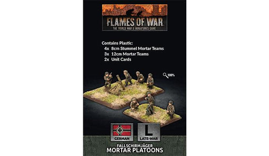 Flames of War German Fallschirmjager 8cm/12cm Mortar Platoon German FOW