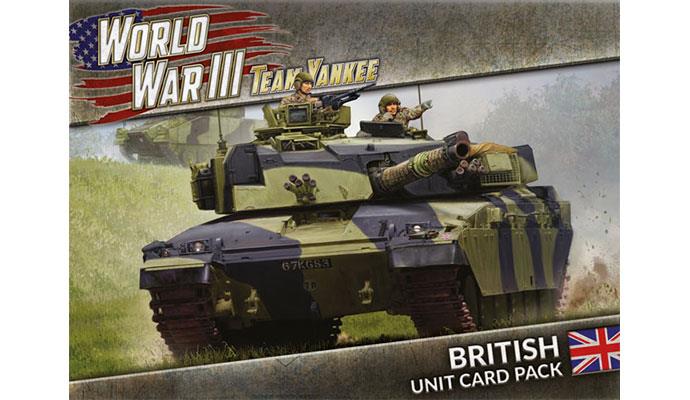WWIII Team Yankee British Unit Card Pack