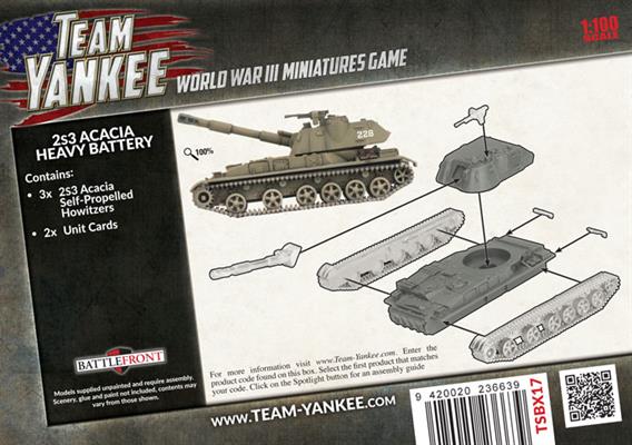 WWIII: Team Yankee Soviet 2S3 Acacia Heavy SP Howitzer Battery