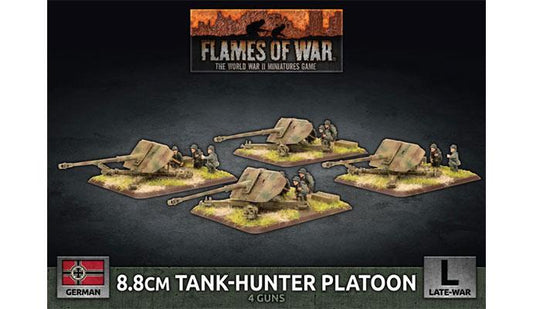 FOW German 8.8cm Tank Hunter Platoon (Plastic)