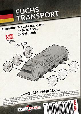 WWIII: Team Yankee West German Fuchs Transport panzer