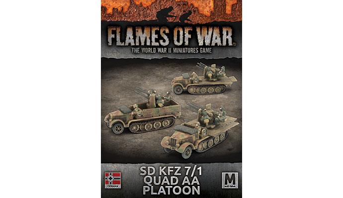 FOW German Sd Kfz 7/1 Quad AA Platoon