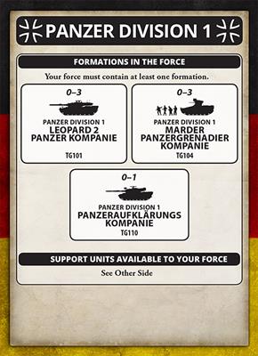 WWIII: Team Yankee NATO Leopard 1 Panzer Zug
