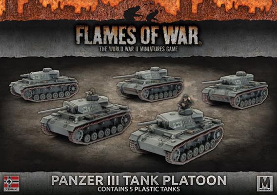 FOW German Panzer III Platoon