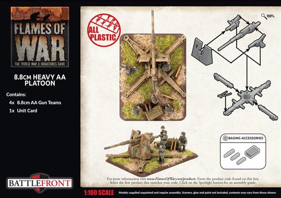 FOW German 8.8cm Heavy AA Platoon
