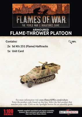 FOW German Sd Kfz 251 Flamethrower Platoon