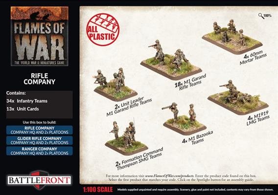 Flames of War American Rifle Company