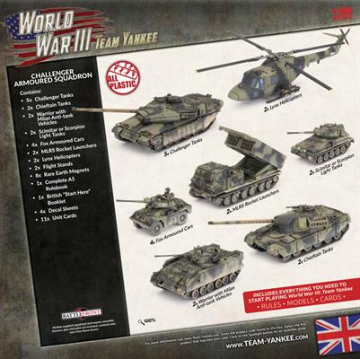 WWIII: Team Yankee British Challenger Armoured Squadron Starter Force