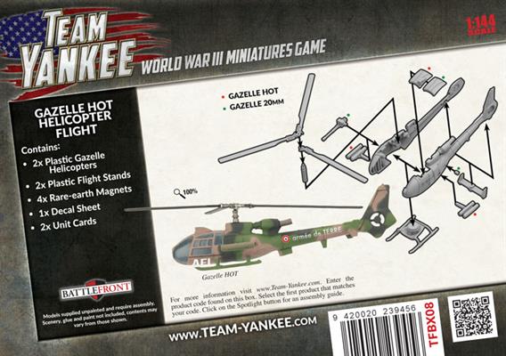WWIII: Team Yankee NATO Gazelle HOT Helicopter Flight