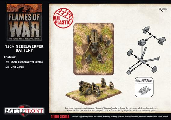FOW German 15cm Nebelwerfer Battery