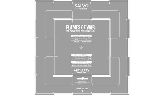 Flames of War Late War Templates (Etched)